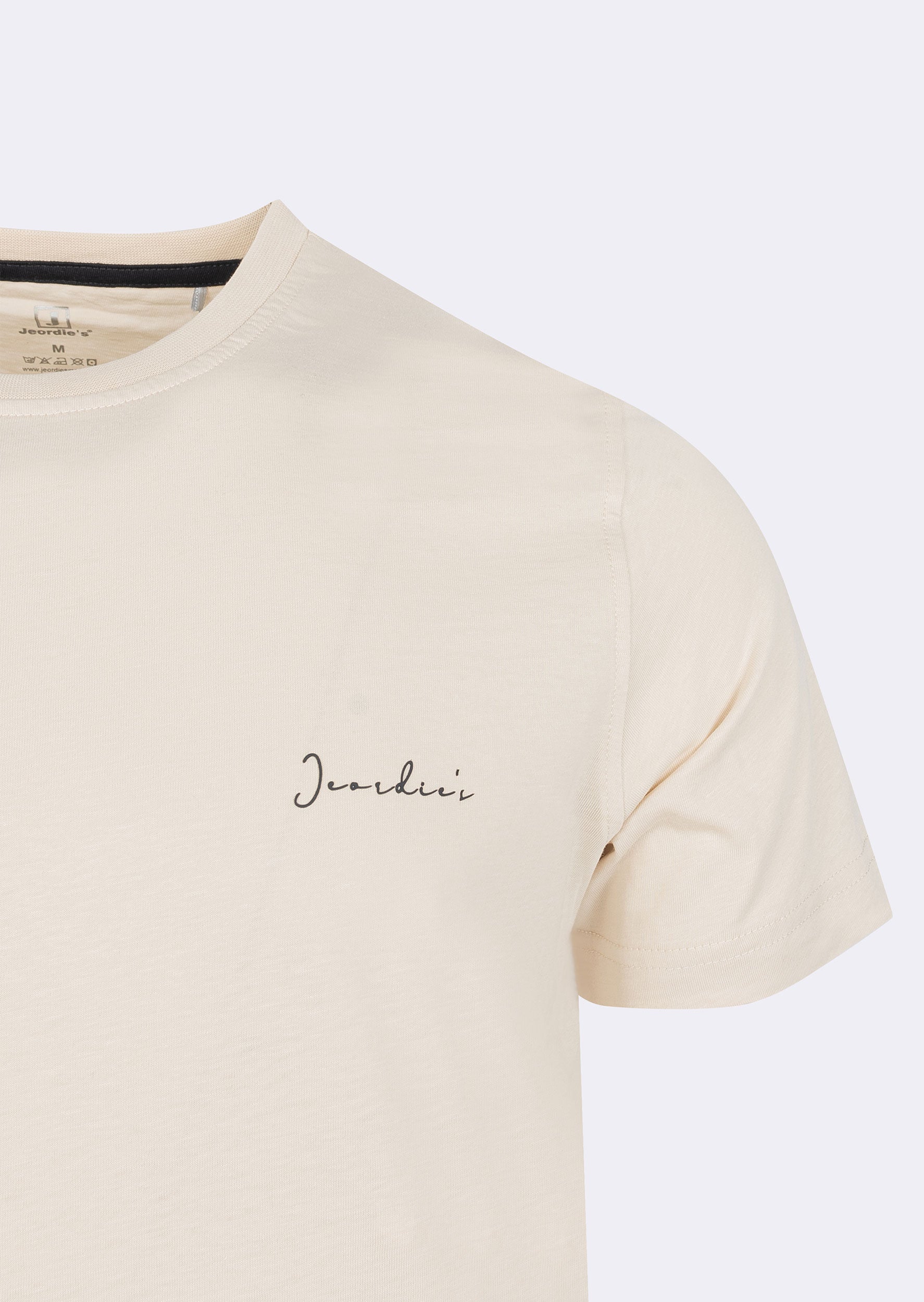 Light Beige Crew Neck T-shirt