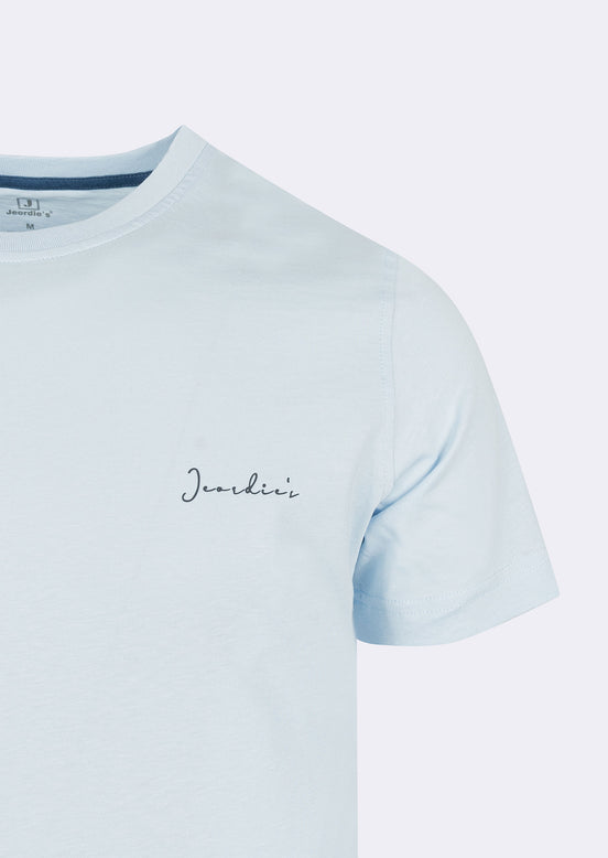 Light Blue Crew Neck T-shirt