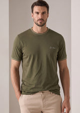 Khaki Crew Neck T-shirt