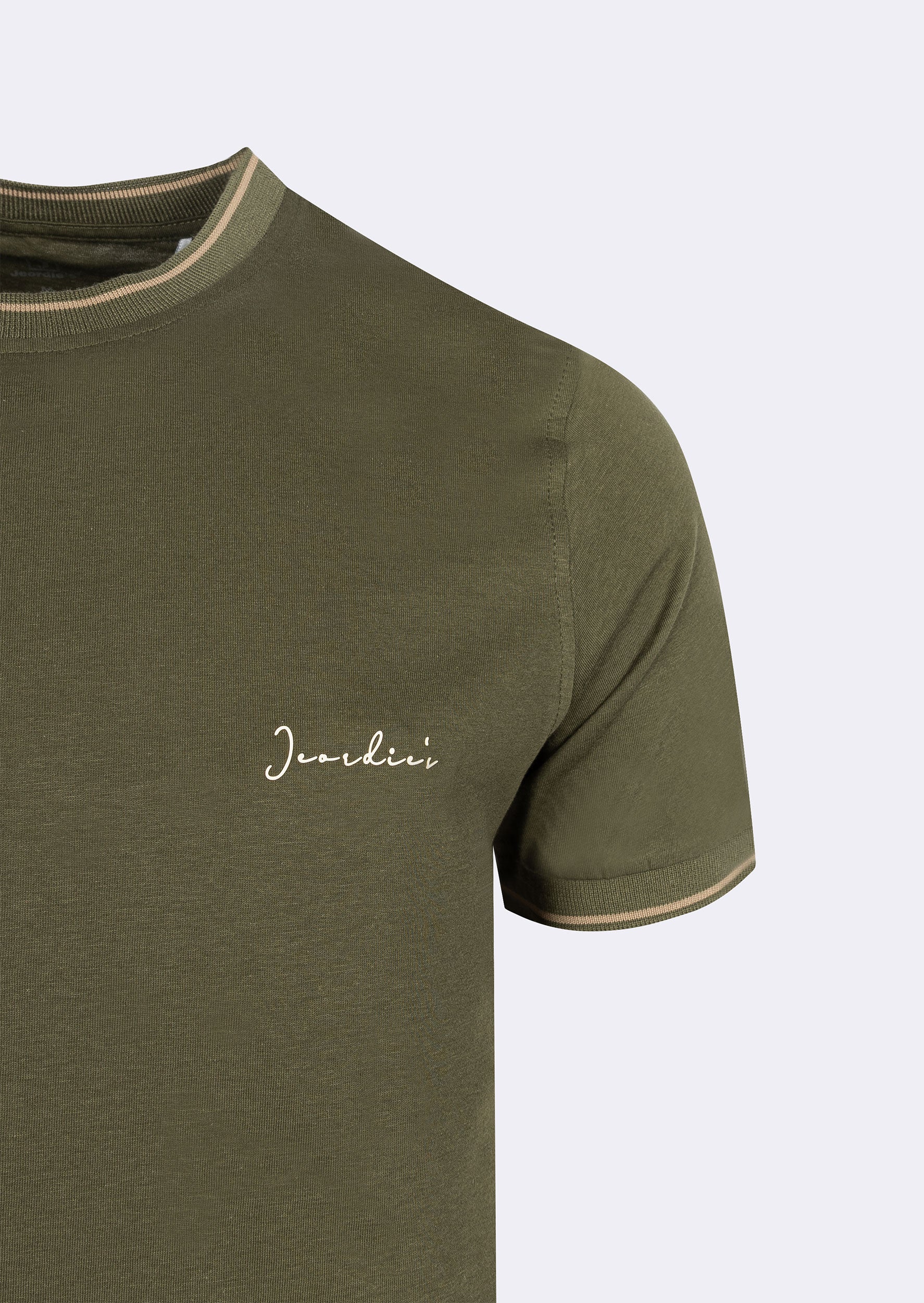 Khaki Crew Neck T-shirt