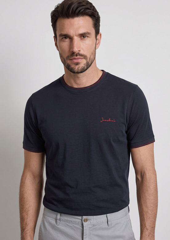 Navy Crew Neck T-shirt