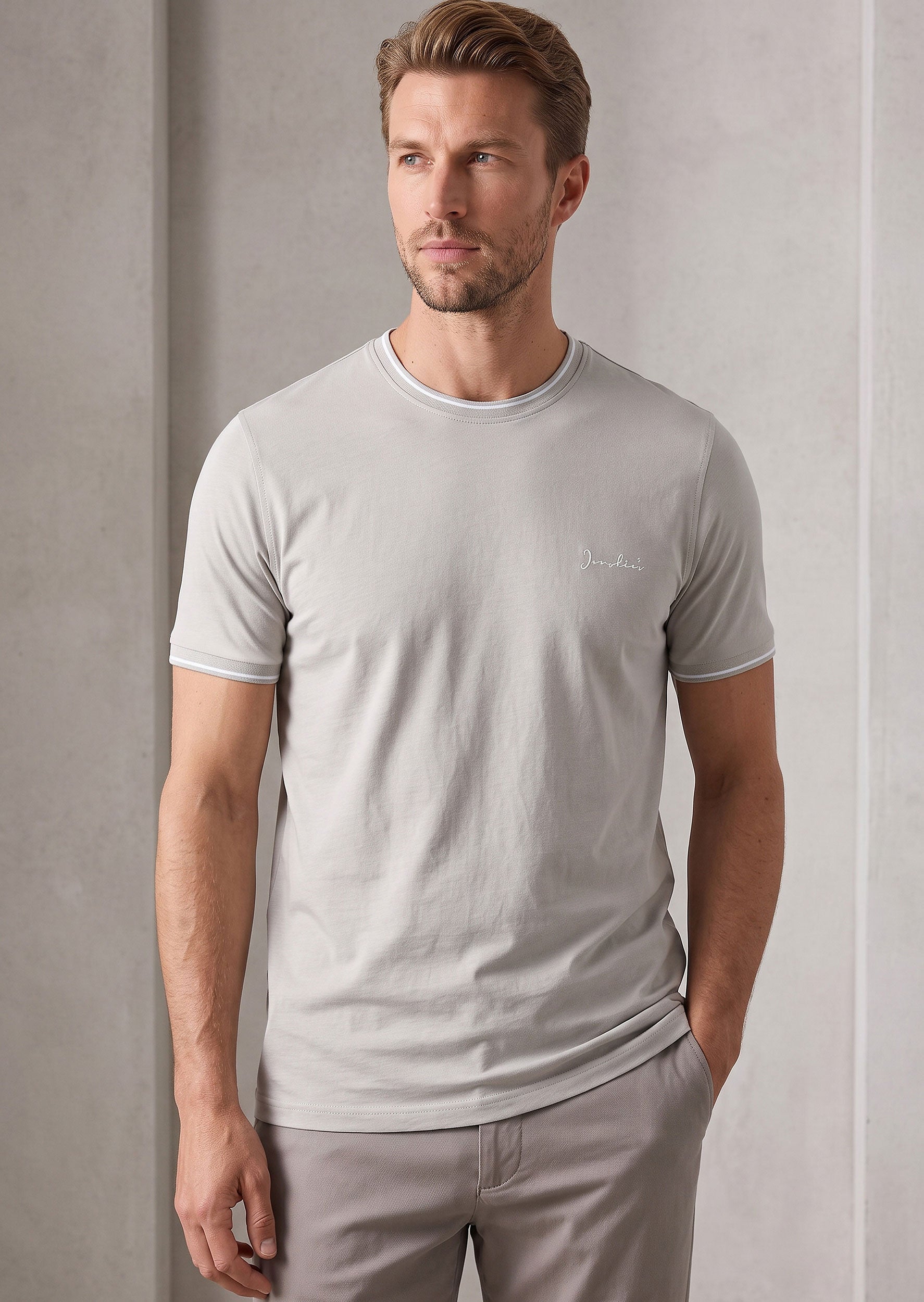 Grey Crew Neck T-shirt