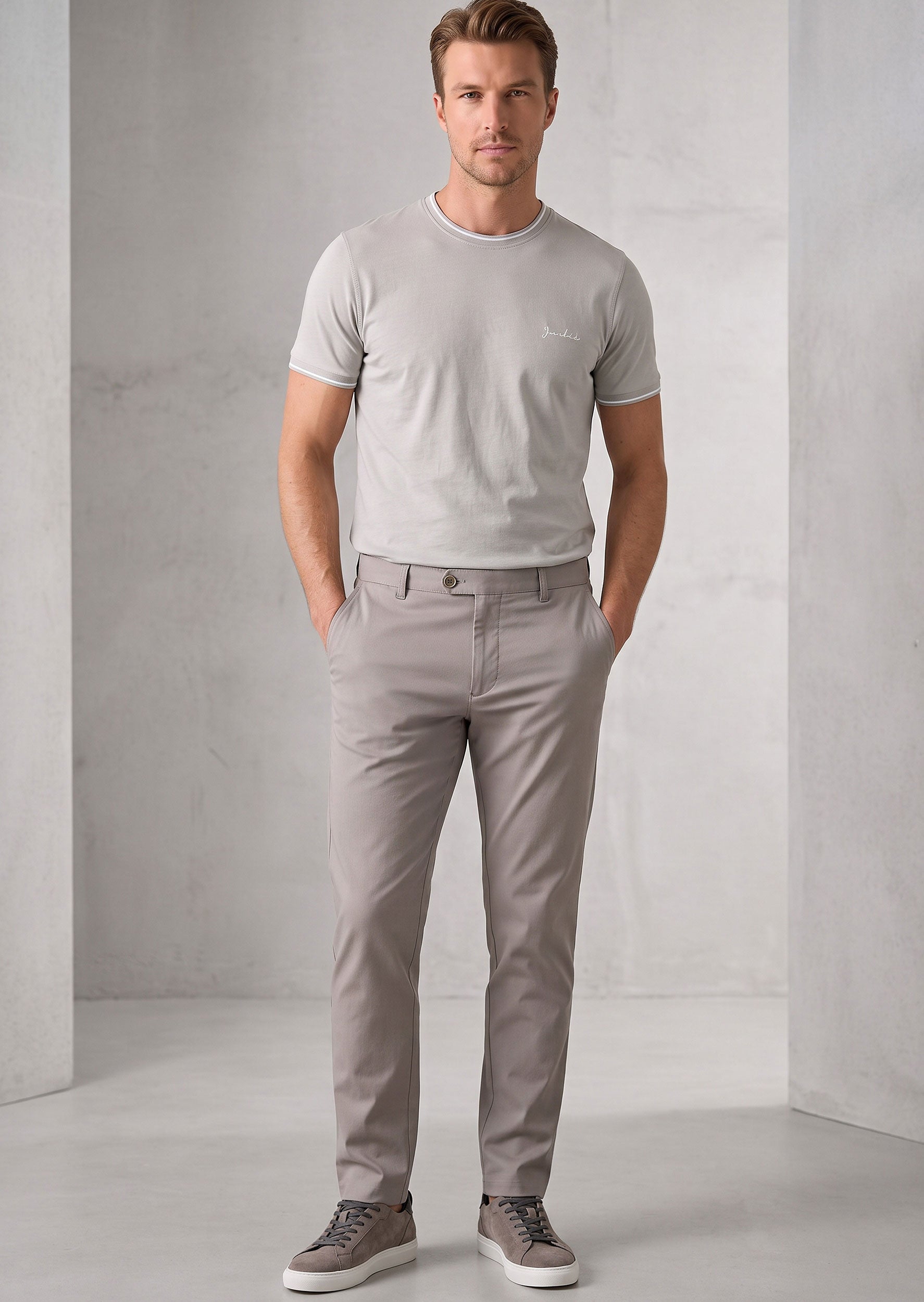 Grey Crew Neck T-shirt