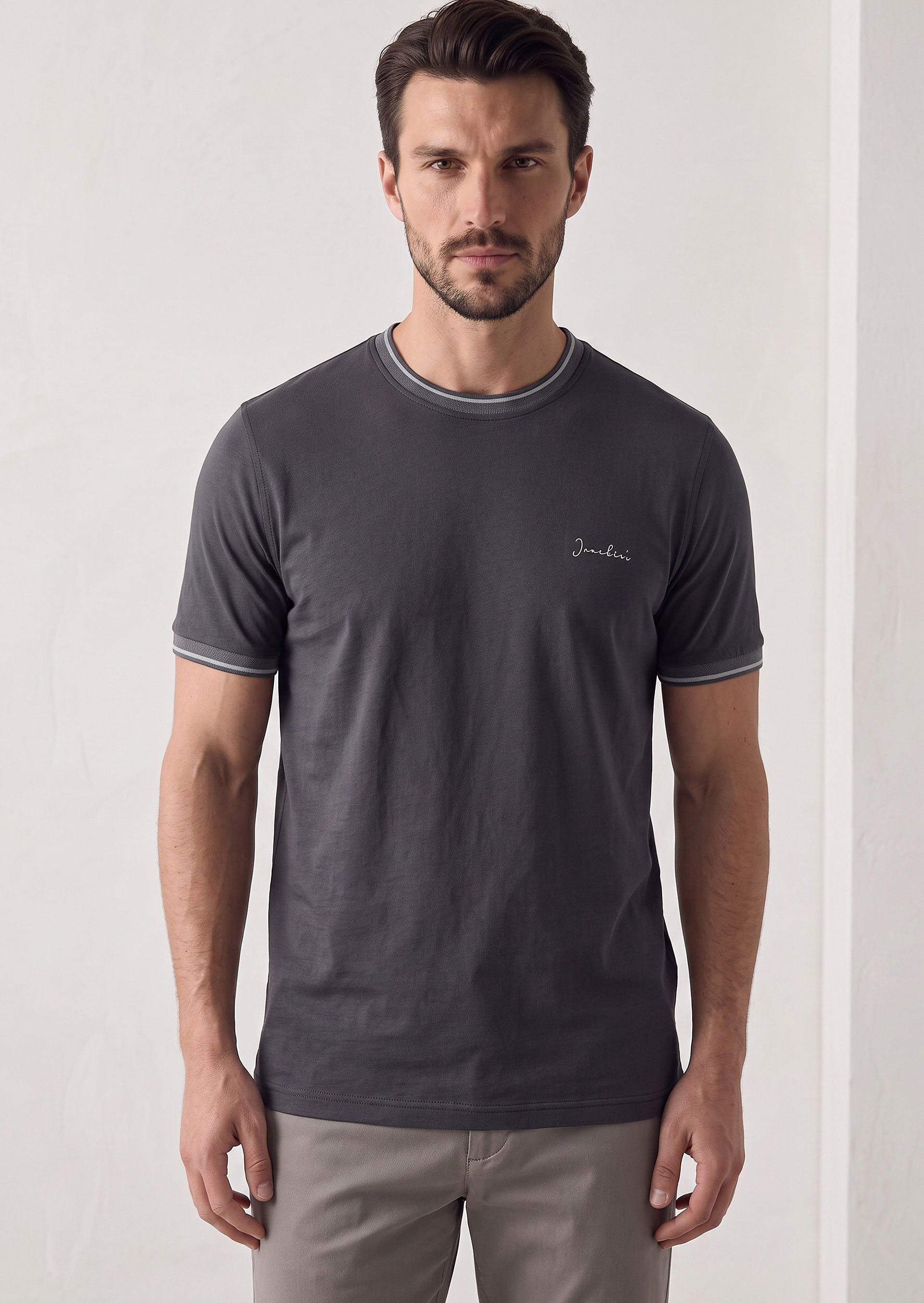 Charcoal Crew Neck T-shirt