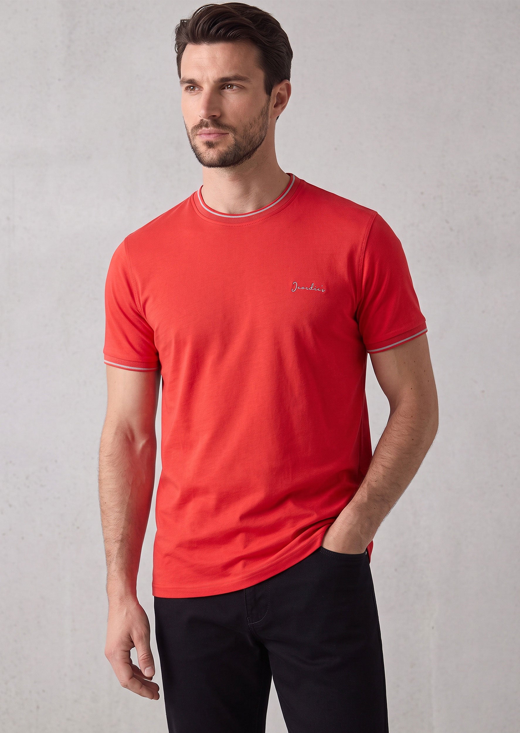 Red Crew Neck T-shirt