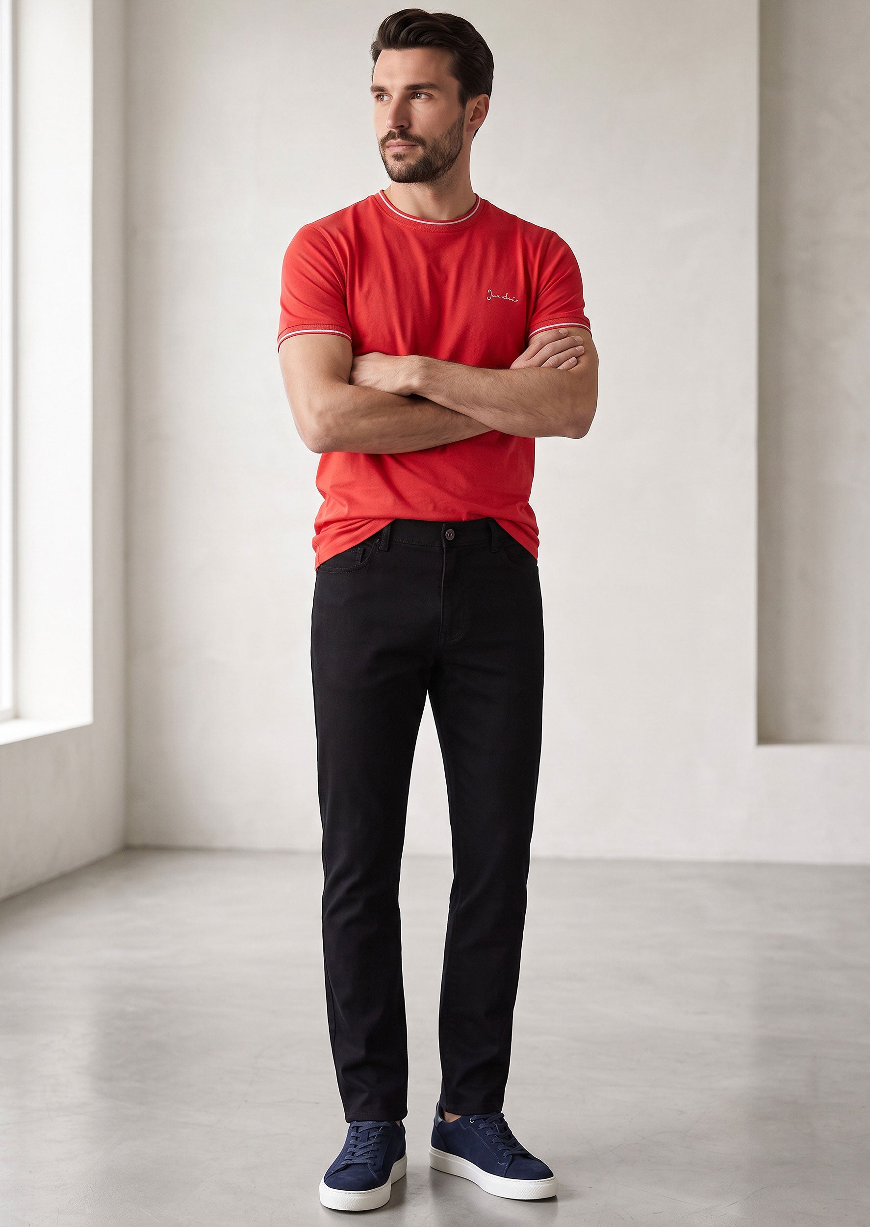 Red Crew Neck T-shirt