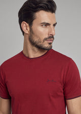 Burgundy Crew Neck T-shirt