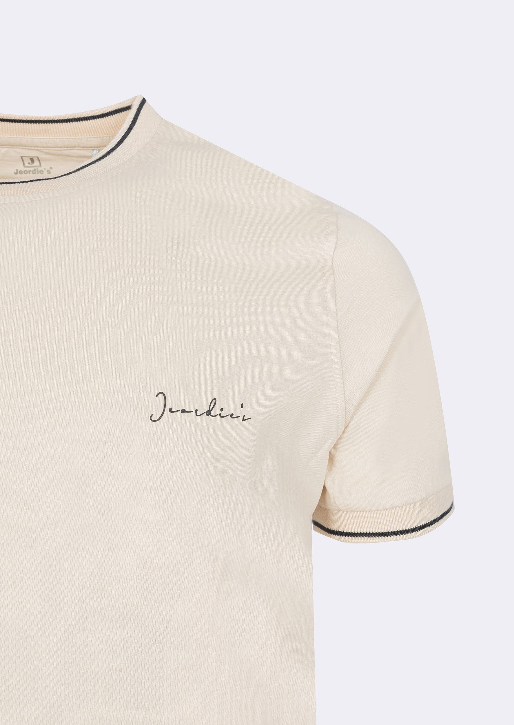 Light Beige Crew Neck T-shirt