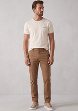 Light Beige Crew Neck T-shirt