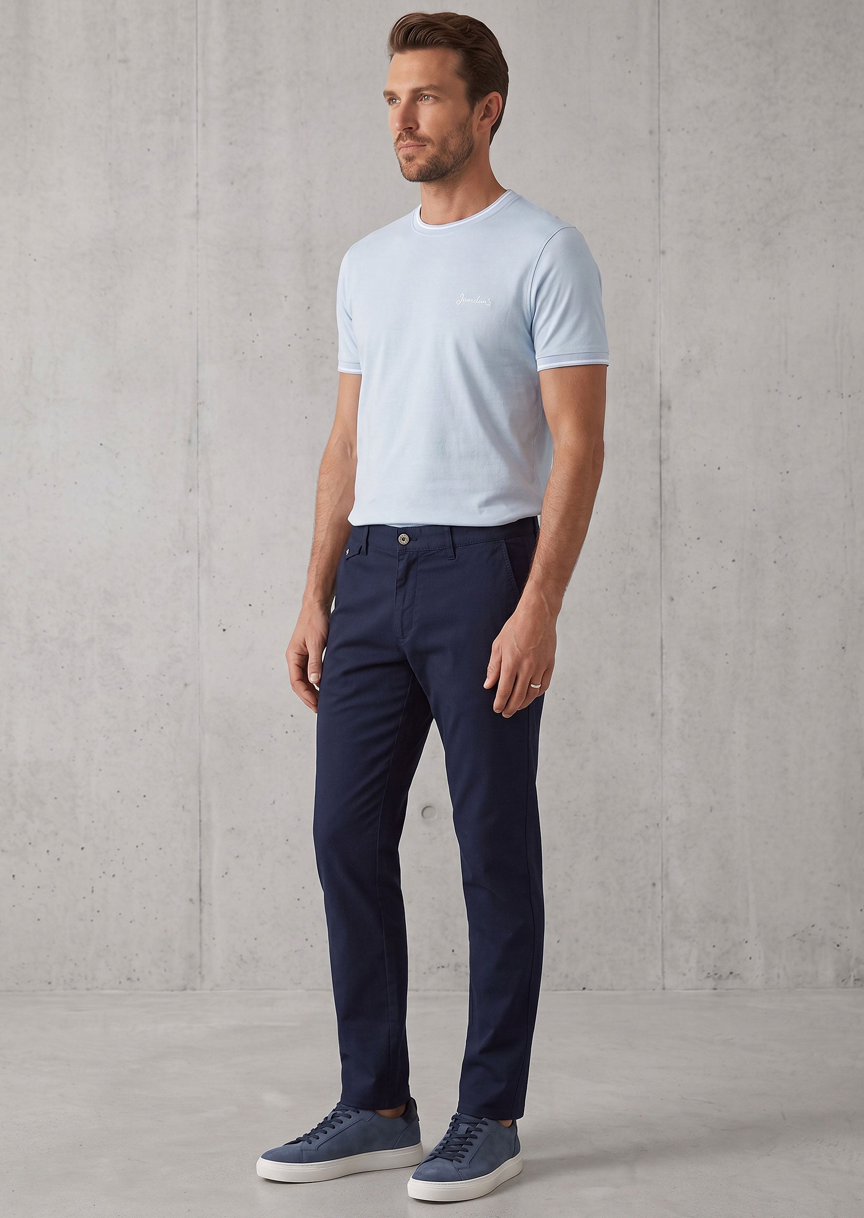 Light Blue Crew Neck T-shirt