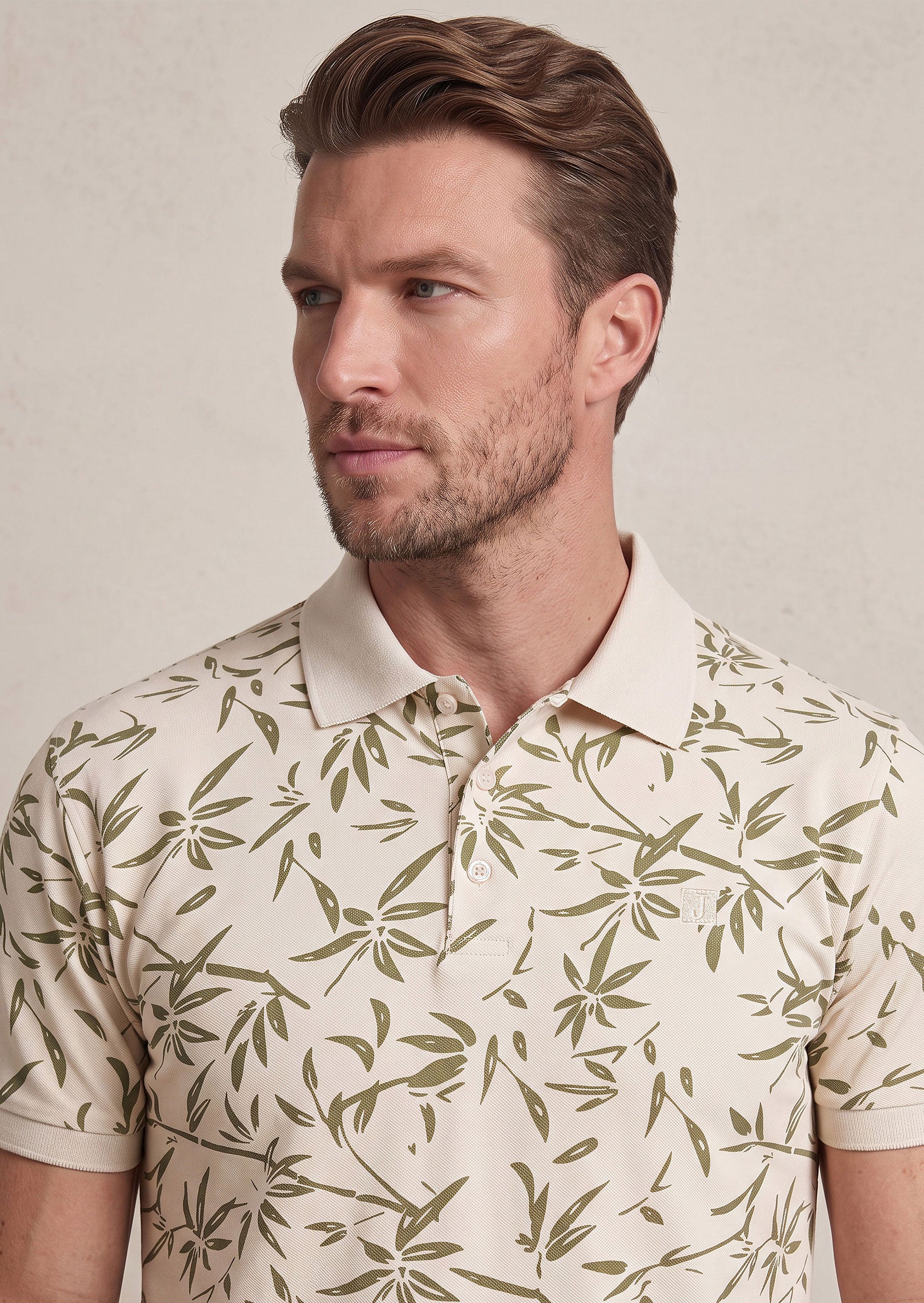 Beige Polo T-Shirt