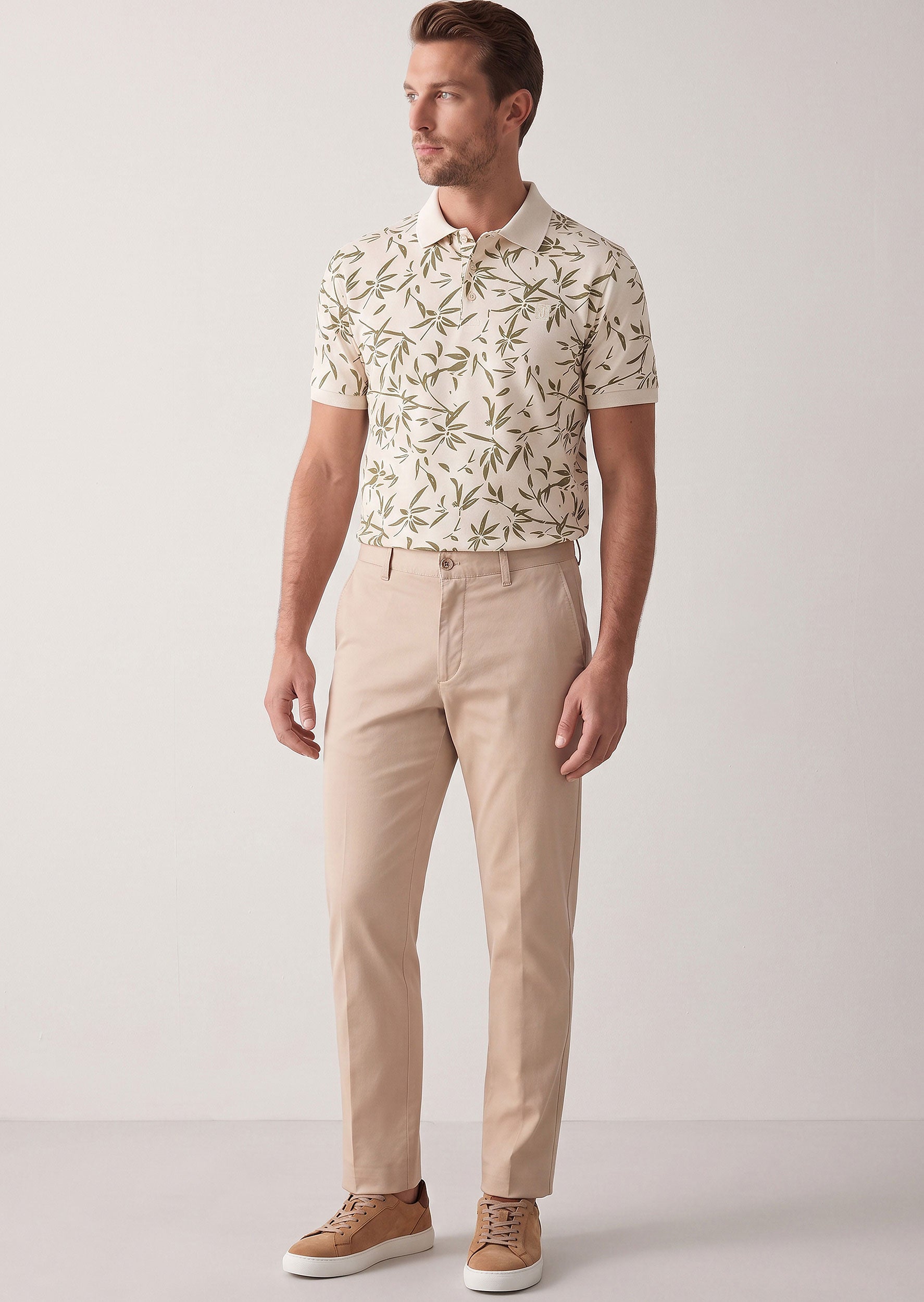 Beige Polo T-Shirt