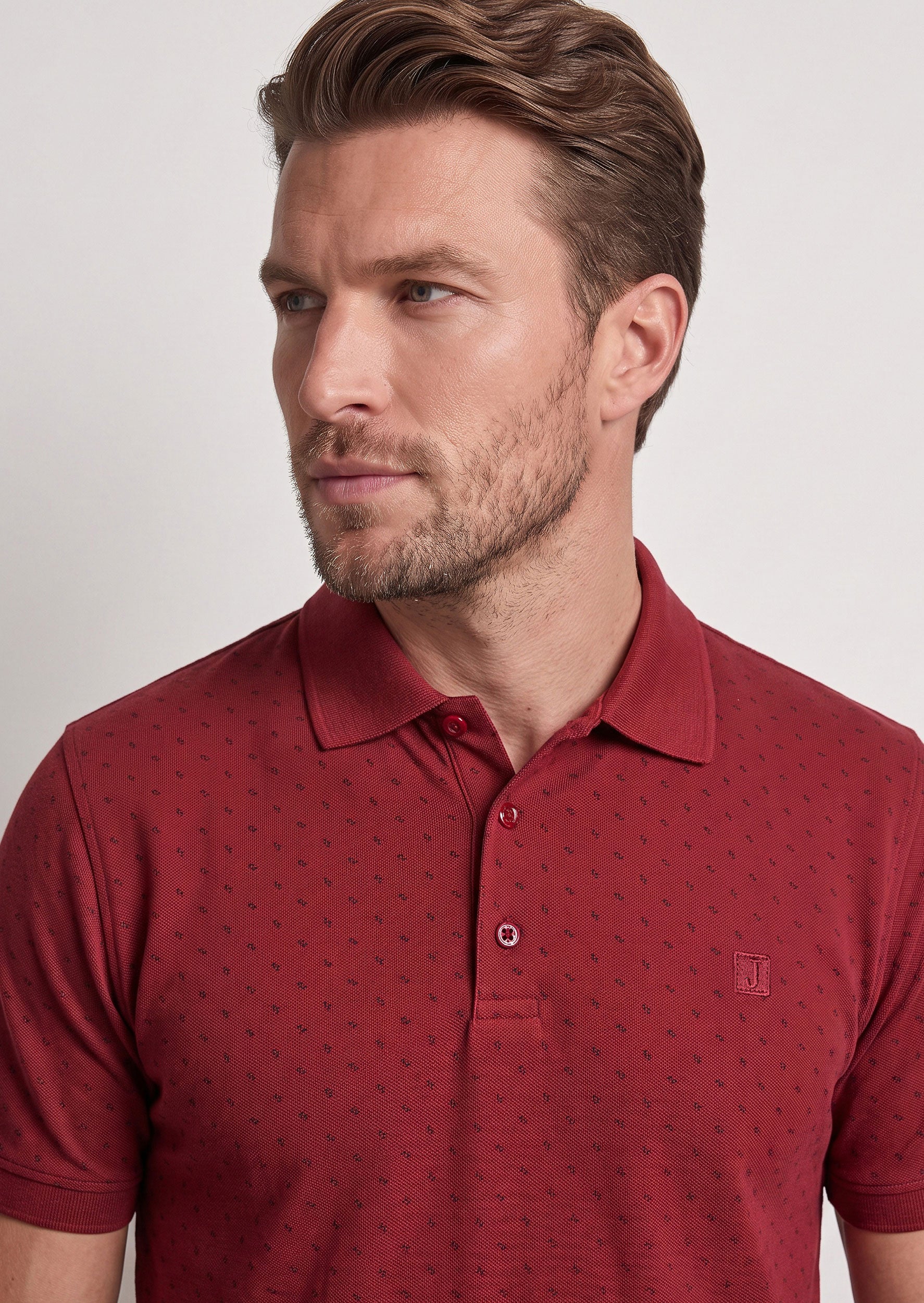 Burgundy Polo T-Shirt
