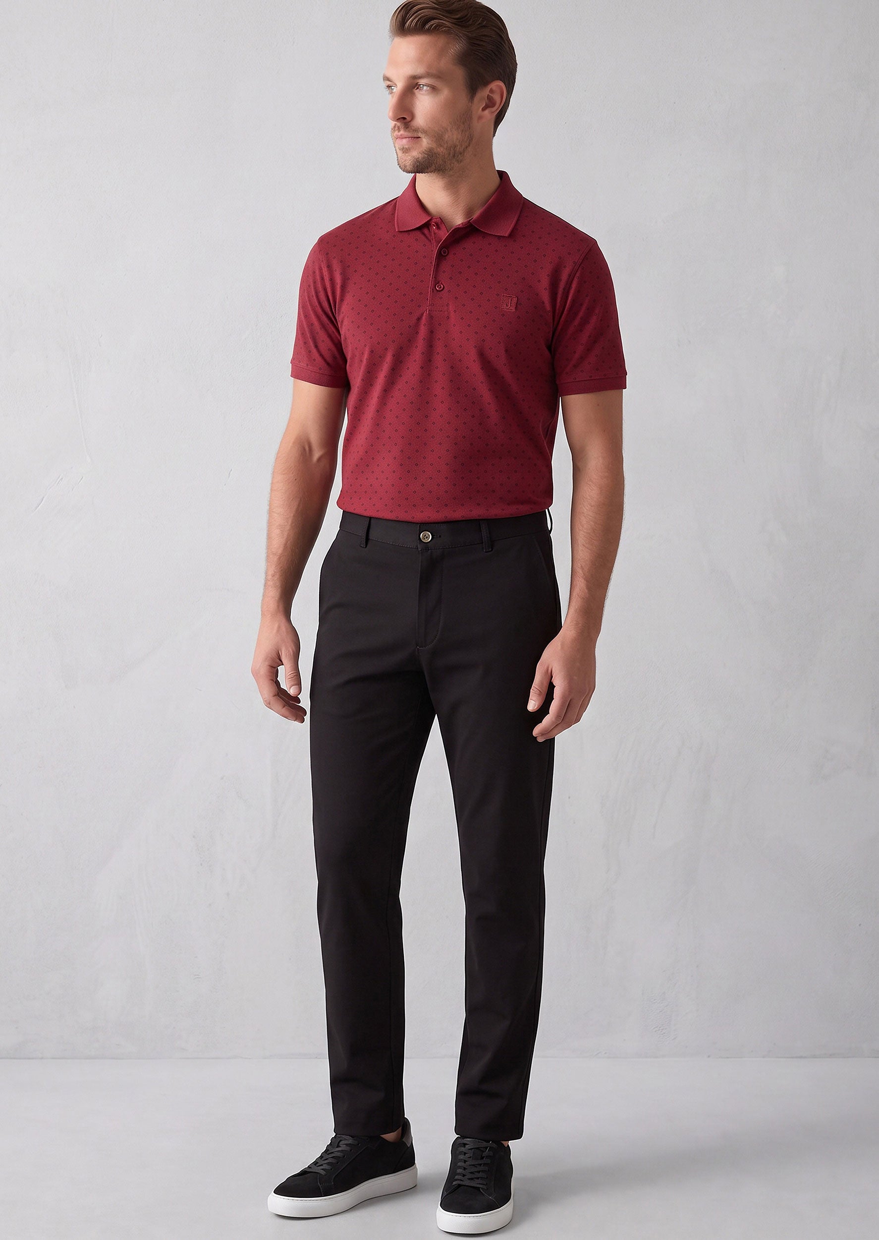 Burgundy Polo T-Shirt