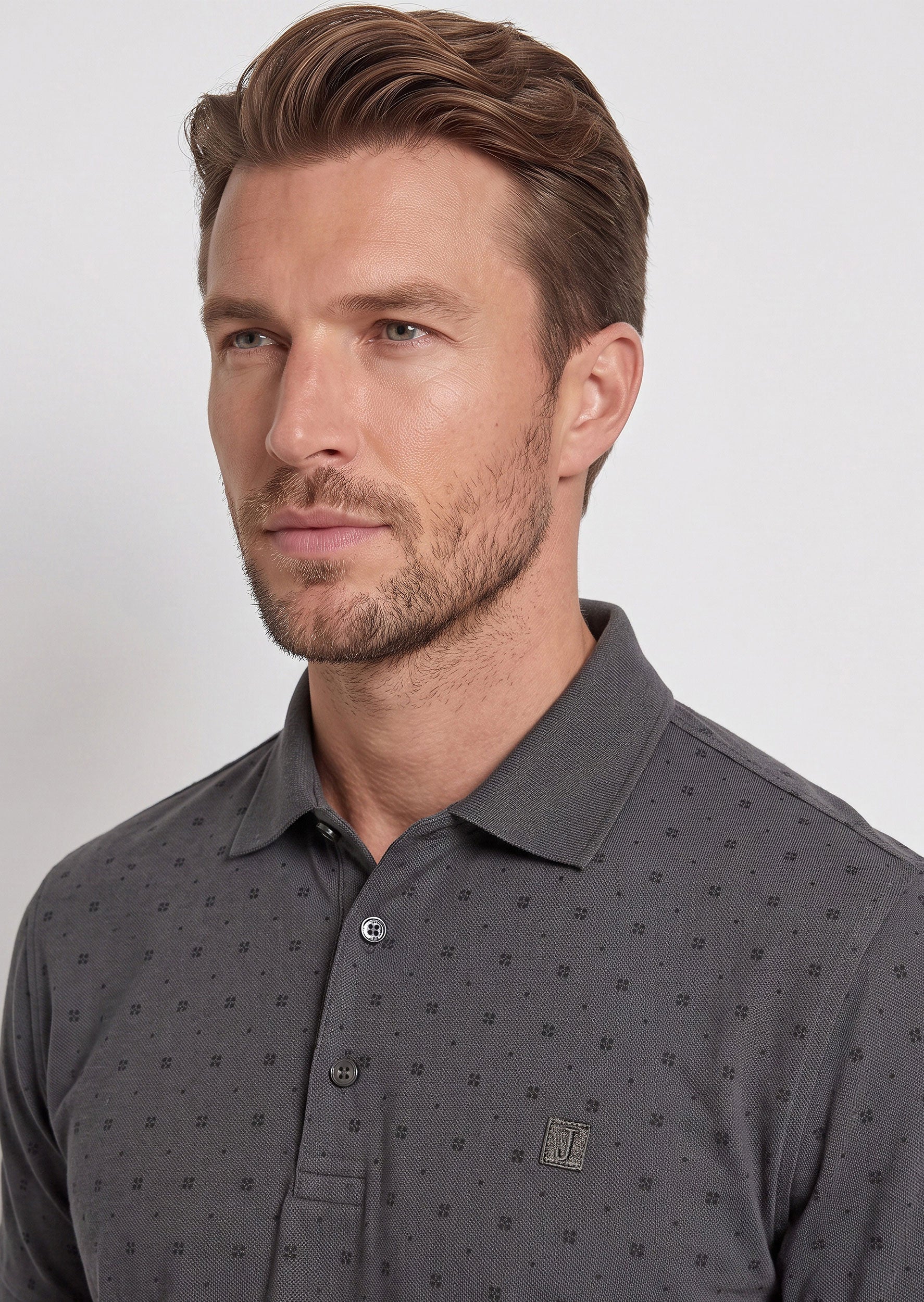 Charcoal Polo T-Shirt