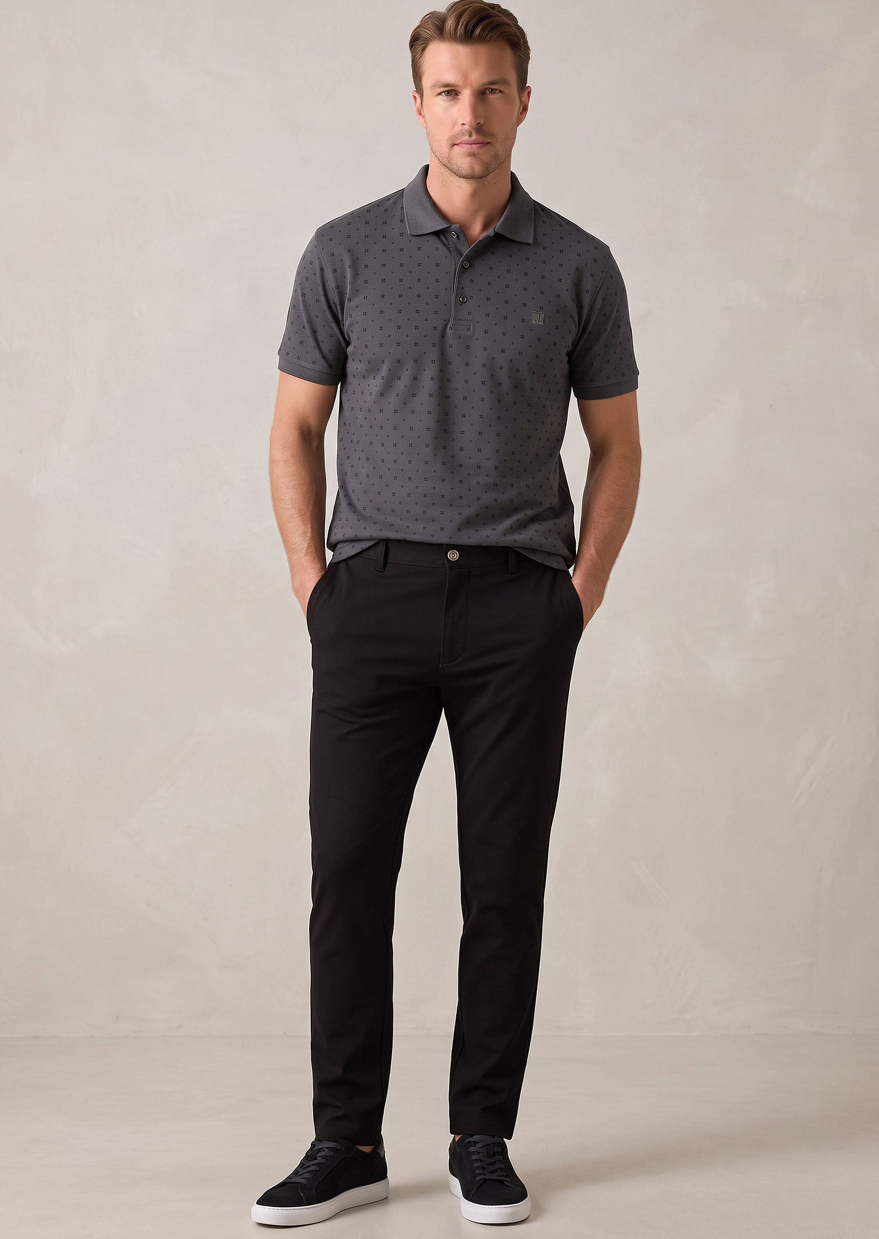 Charcoal Polo T-Shirt