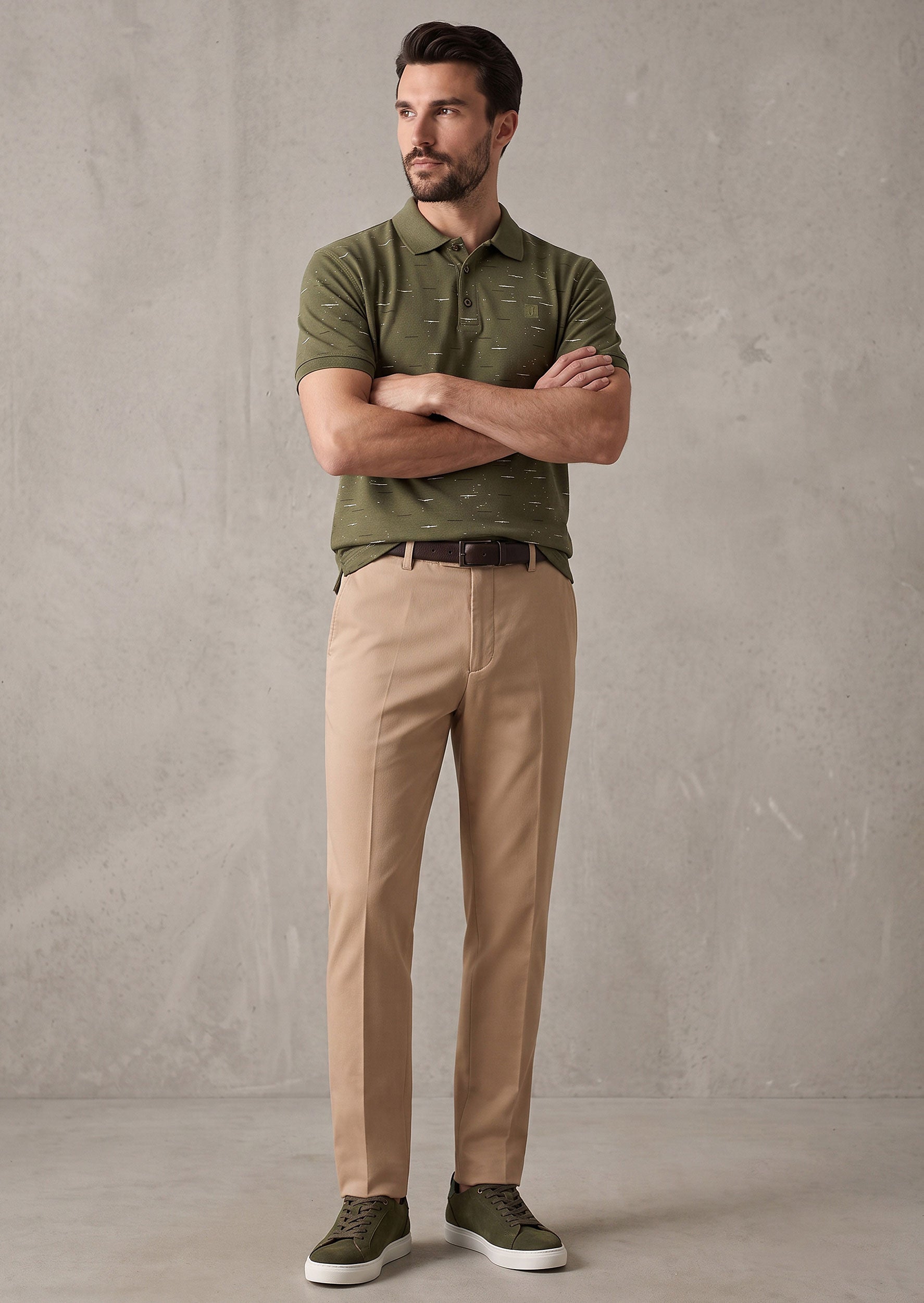 Khaki Polo T-Shirt