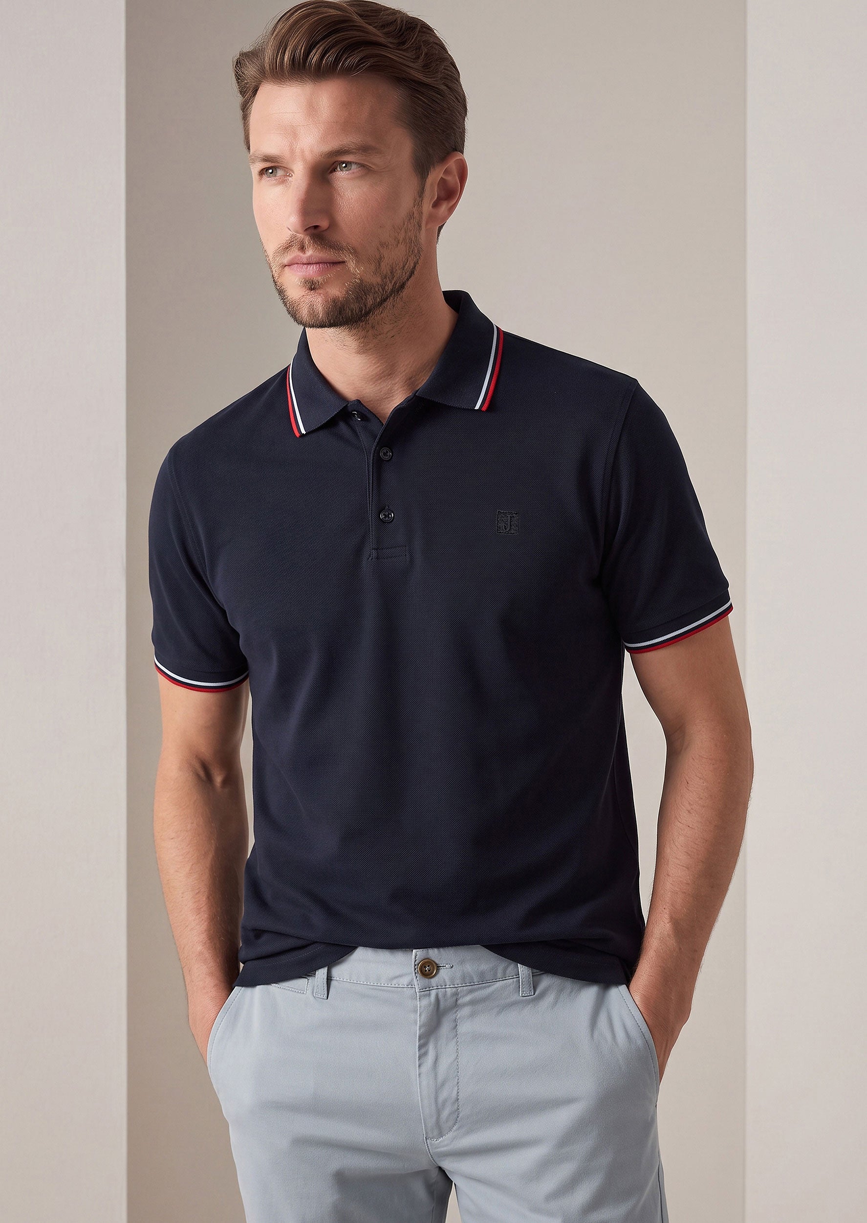 Navy Polo T-Shirt