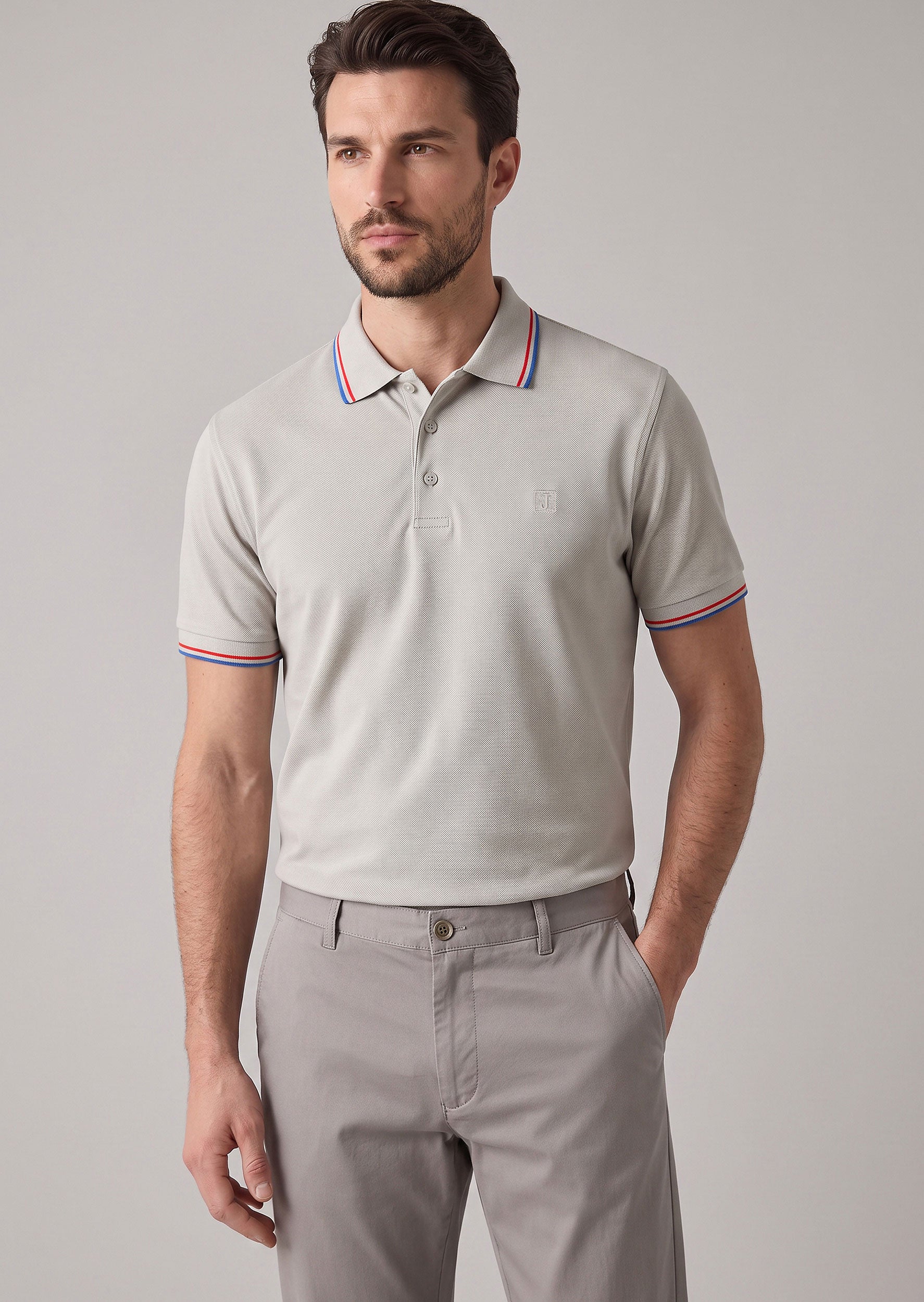 Ice Grey Polo T-Shirt