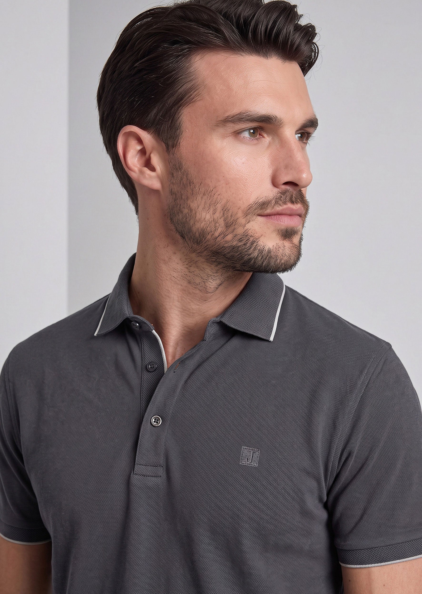 Charcoal Polo T-Shirt