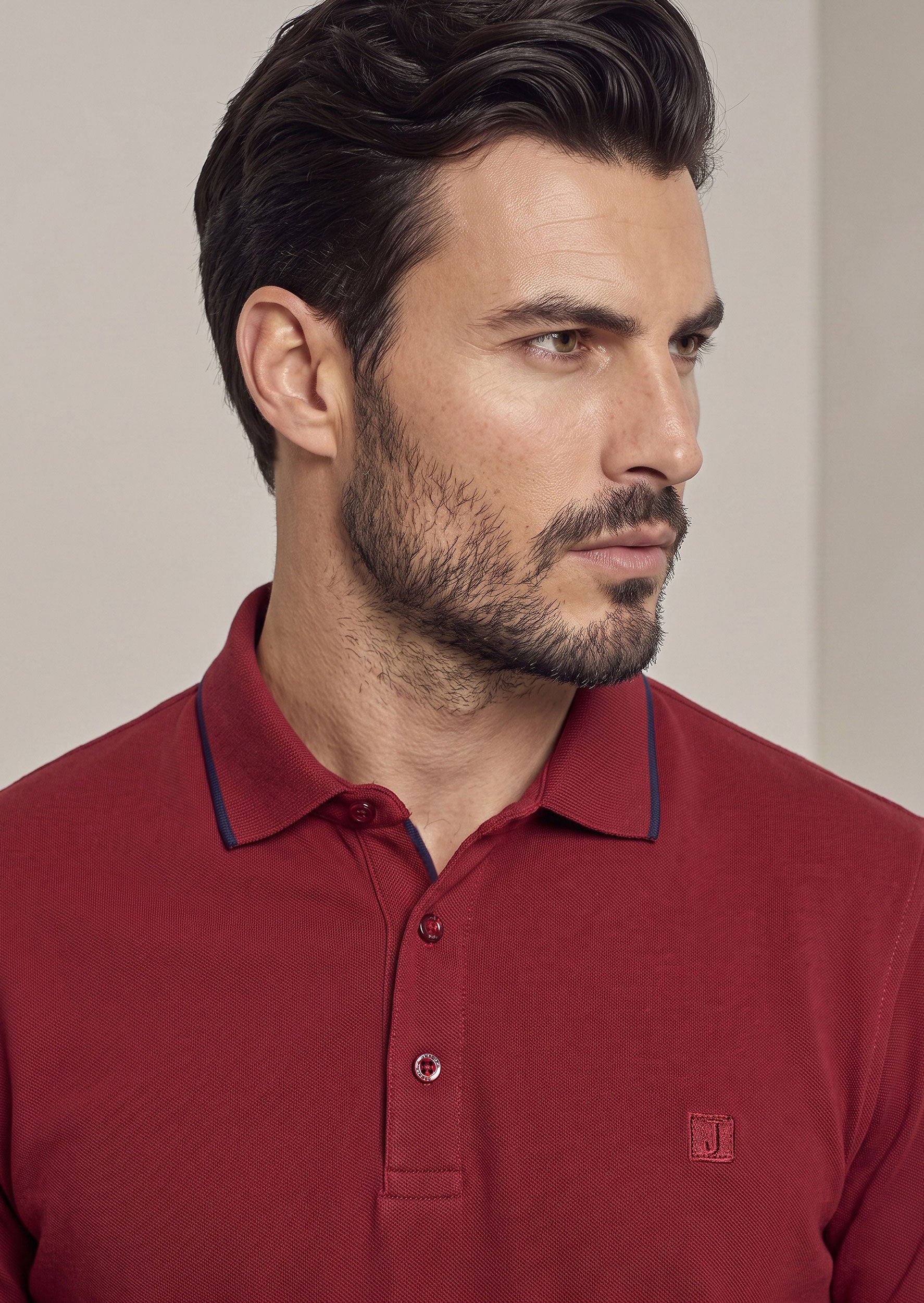 Burgundy Polo T-Shirt