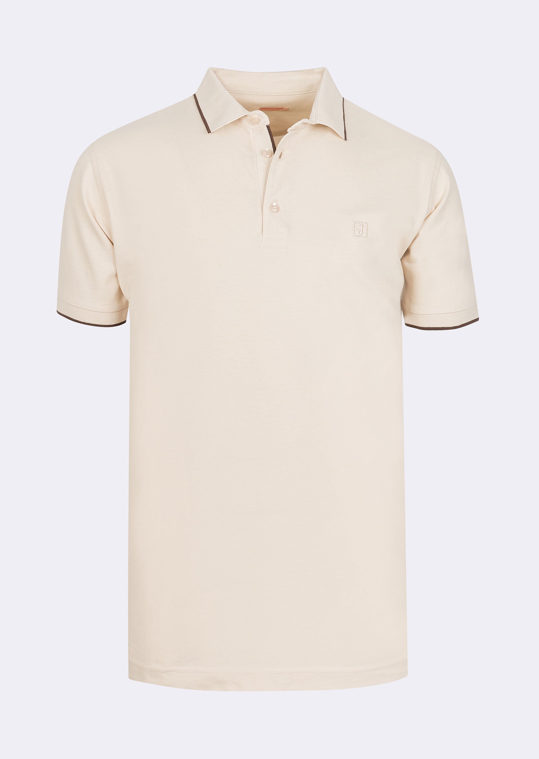 Light Beige Polo T-Shirt