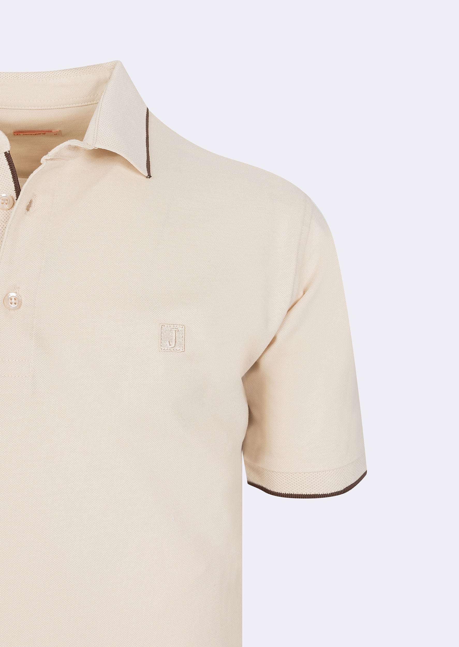 Light Beige Polo T-Shirt