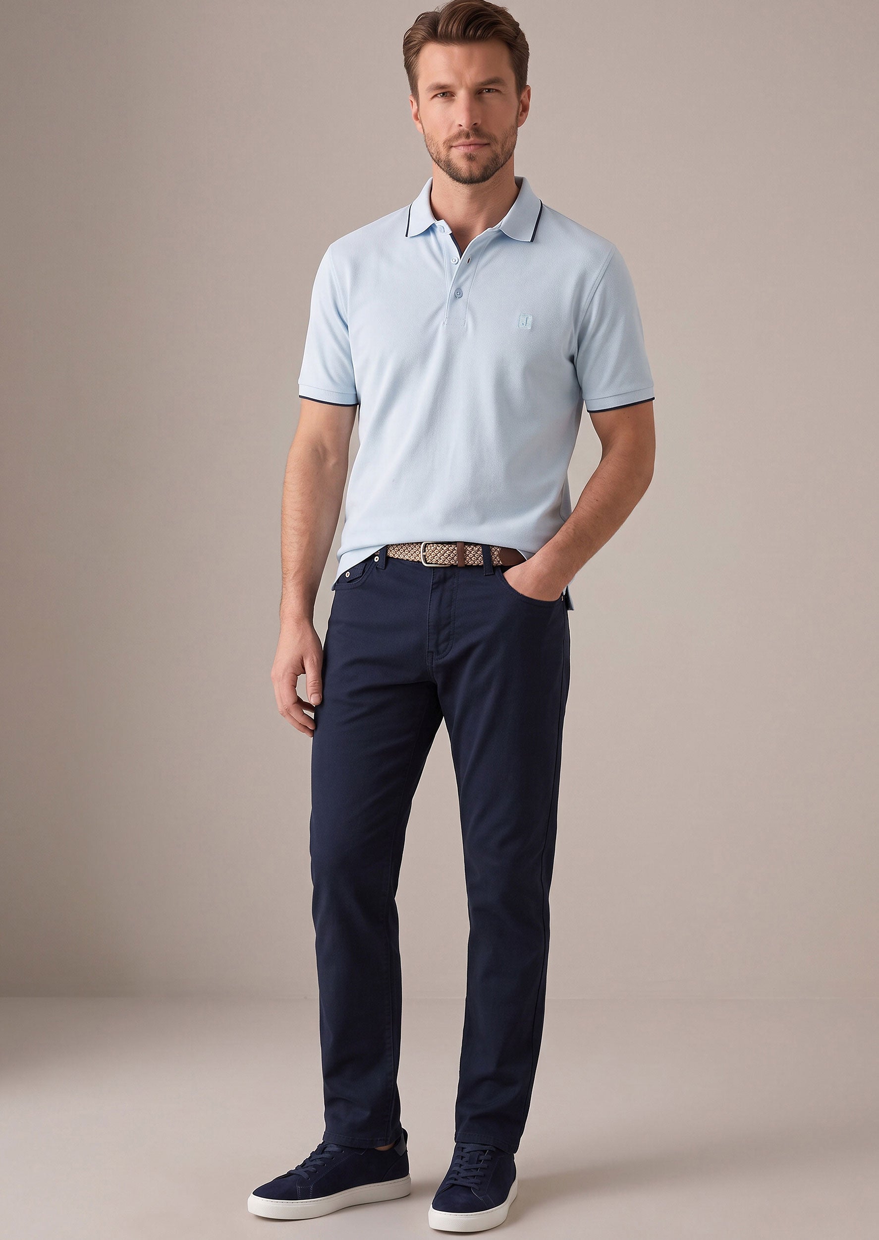 Light Blue Polo T-Shirt