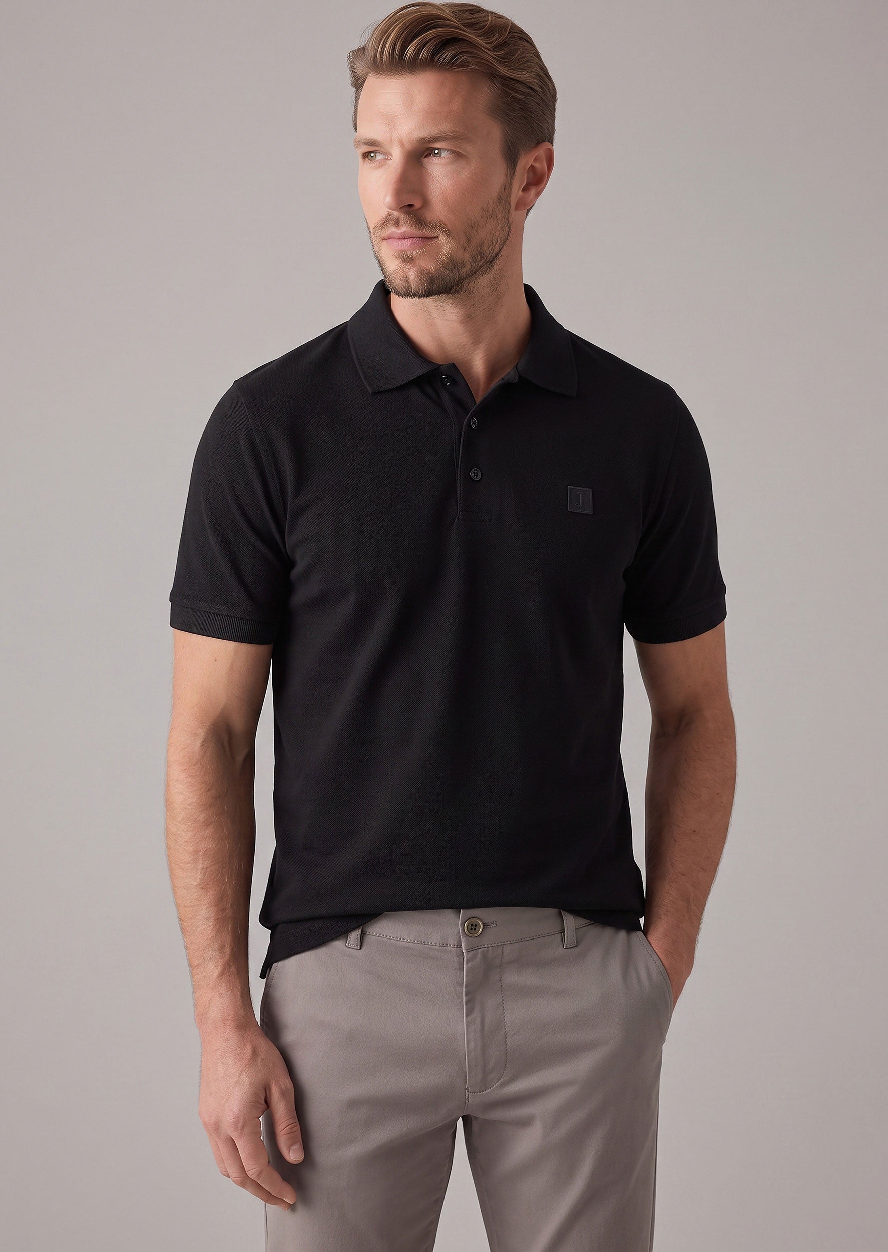 Black Polo T-Shirt