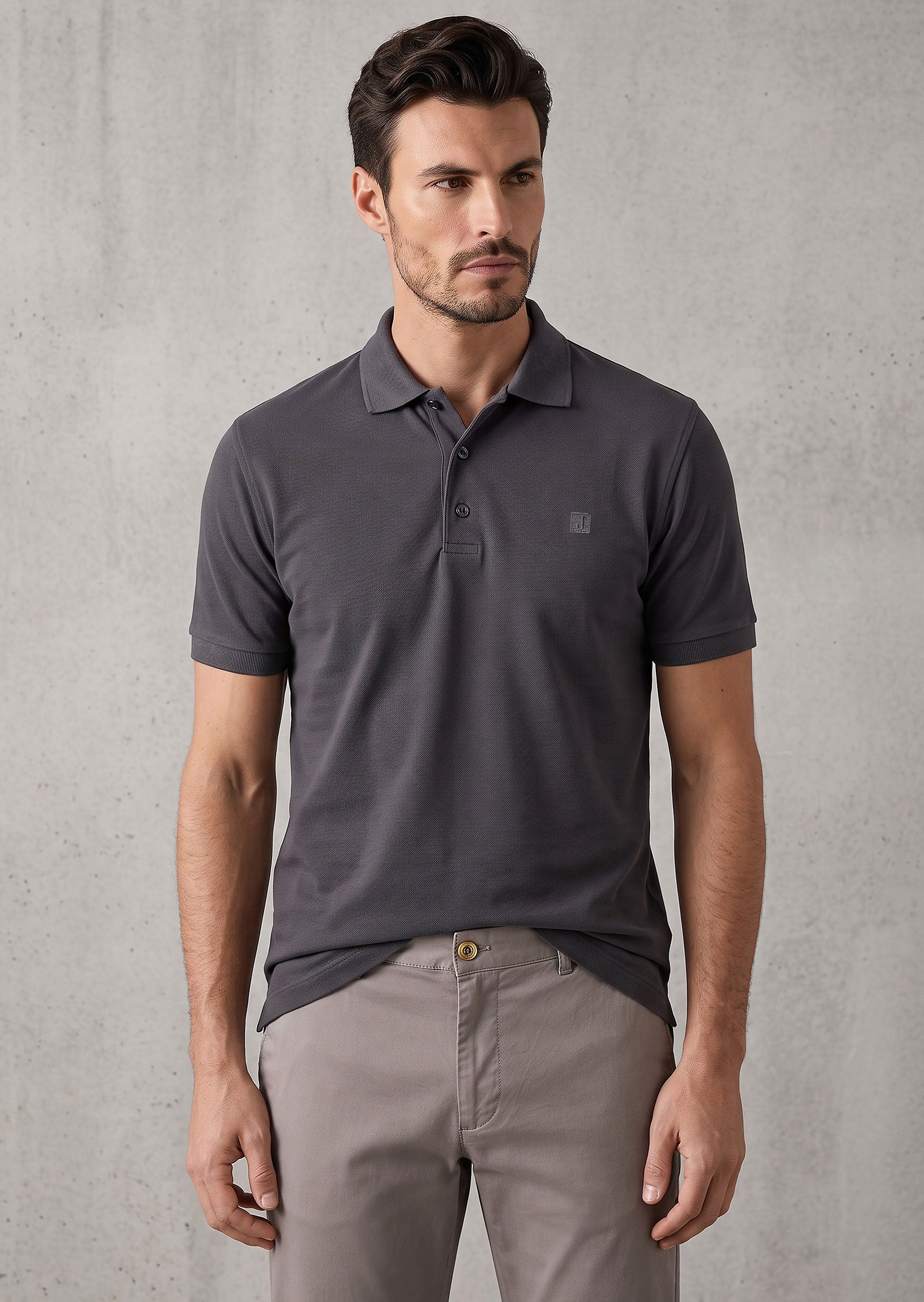 Charcoal Polo T-Shirt