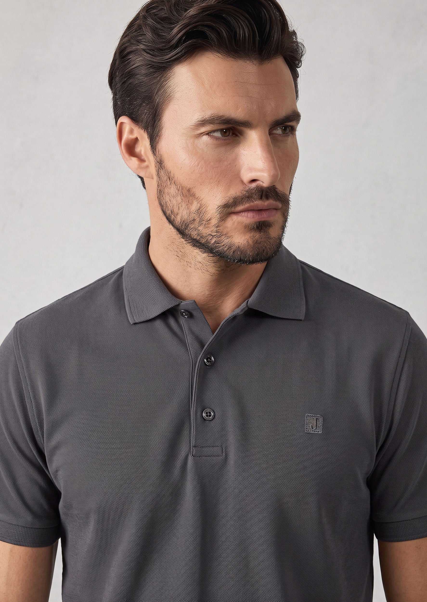 Charcoal Polo T-Shirt