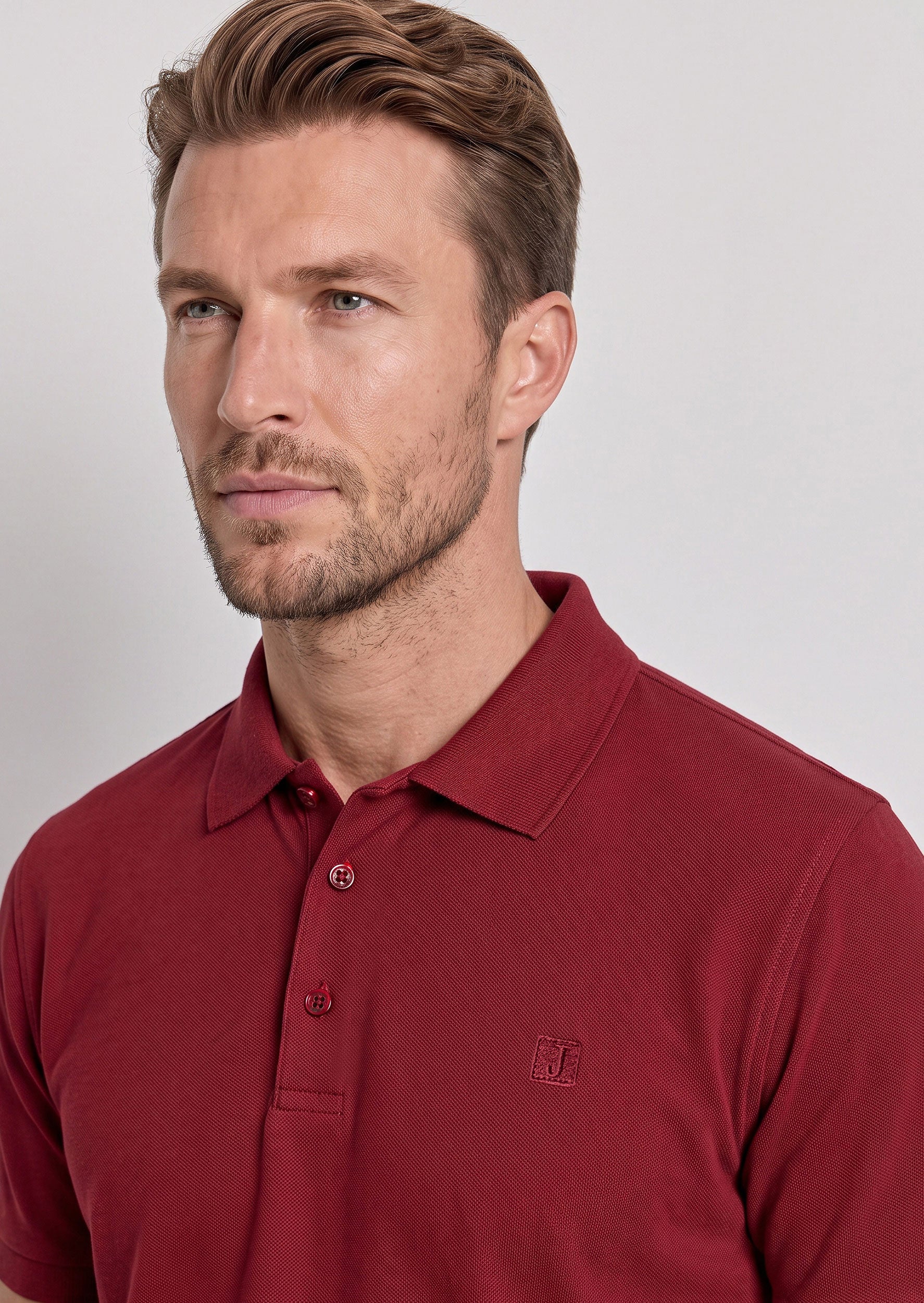 Burgundy Polo T-Shirt