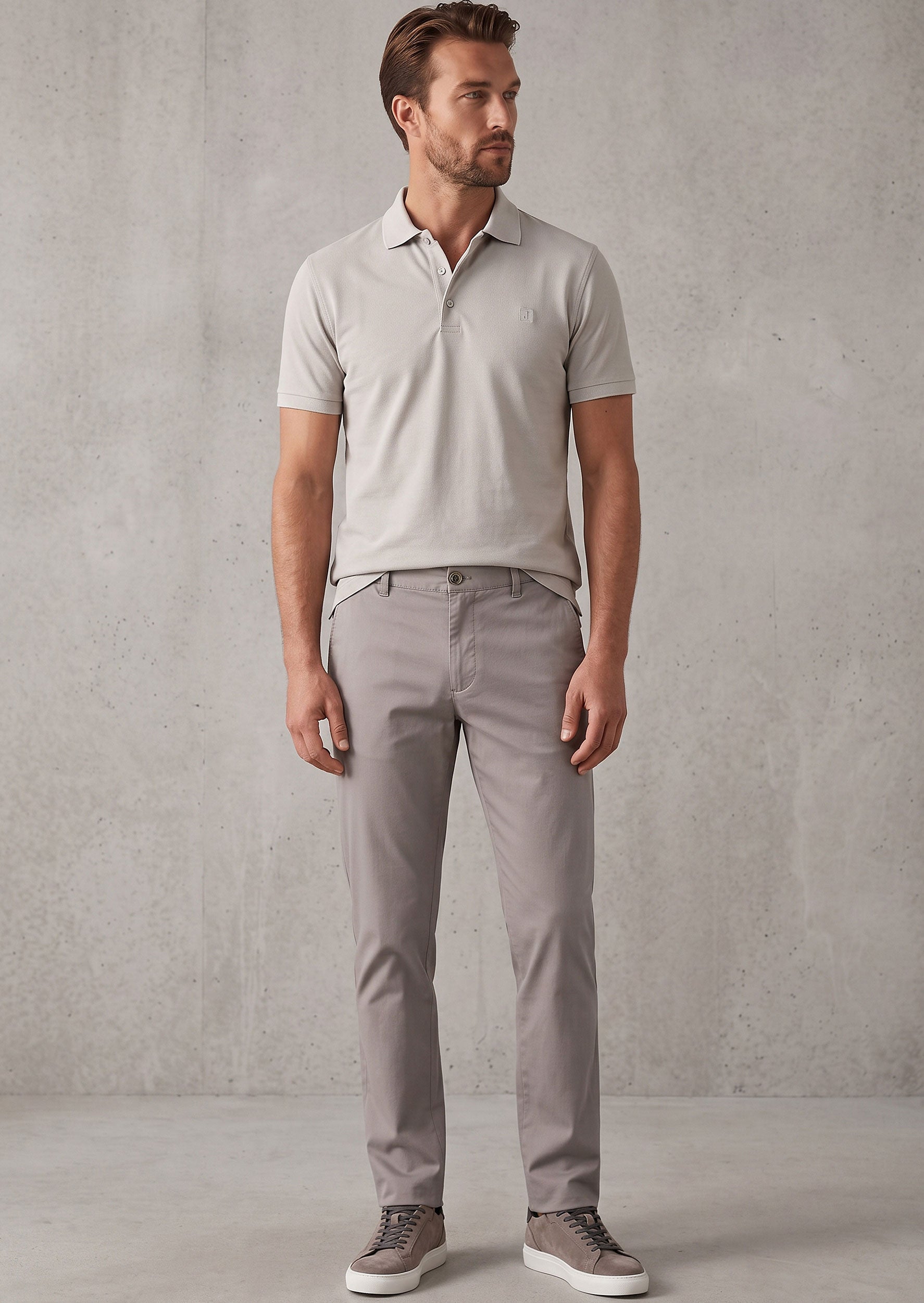 Ice Grey Polo T-Shirt