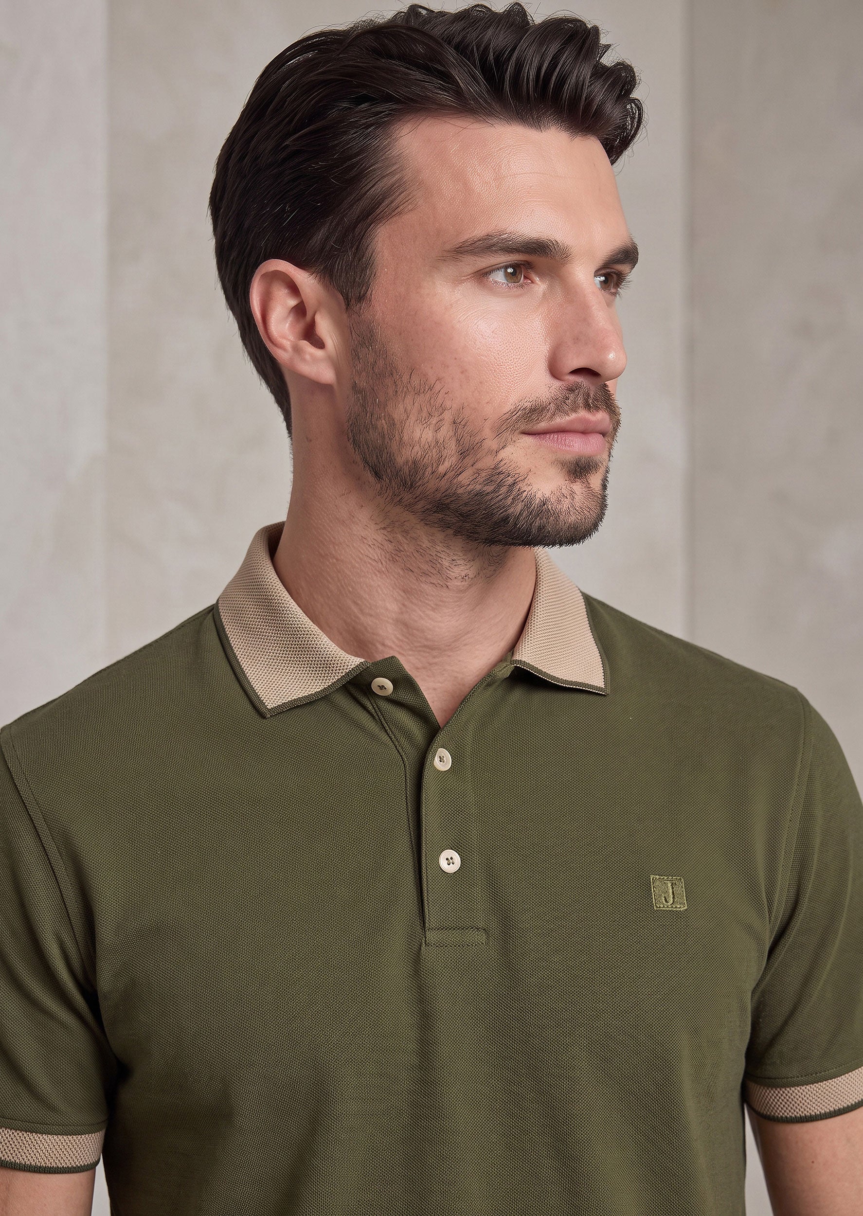 Khaki Polo T-Shirt
