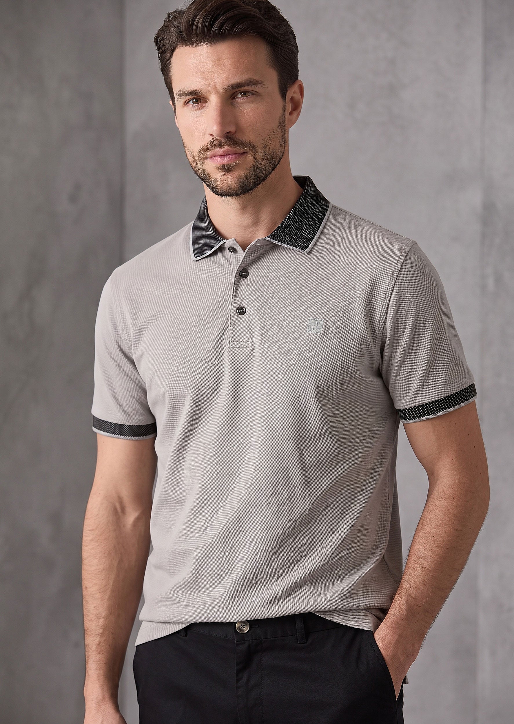Grey Polo T-Shirt