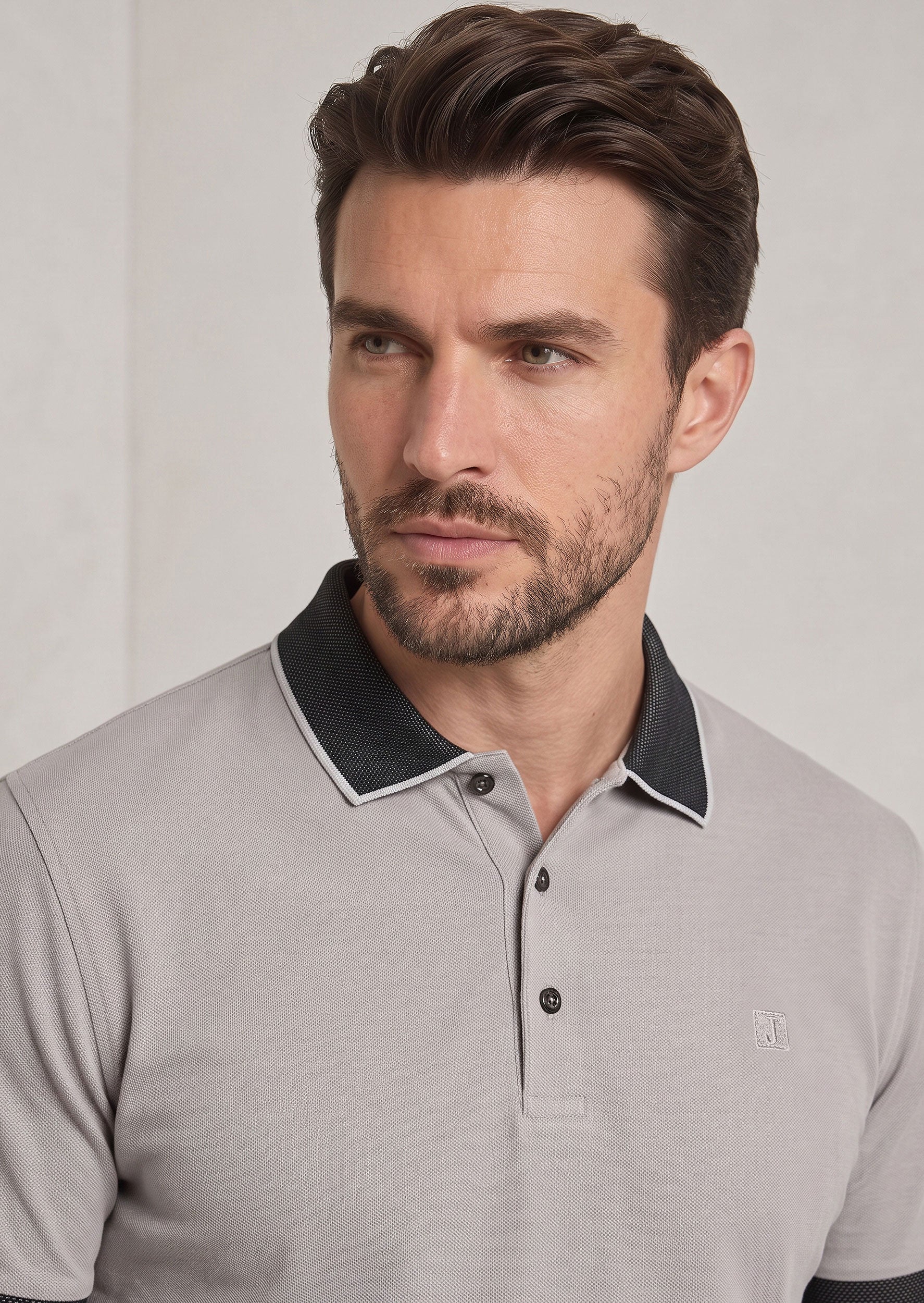 Grey Polo T-Shirt
