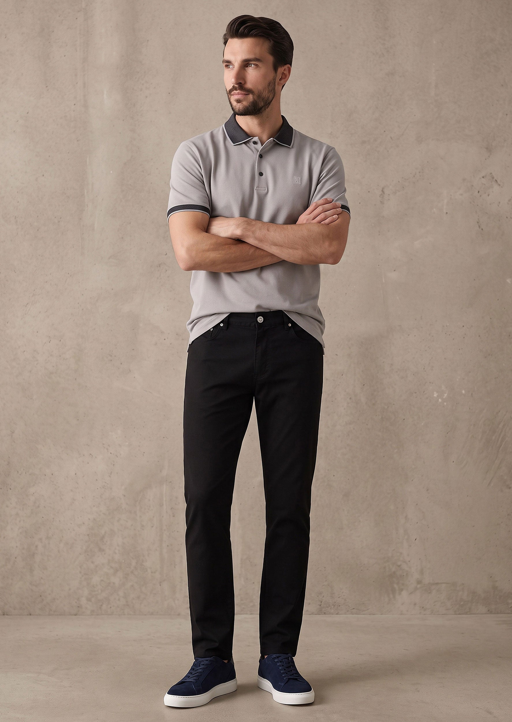 Grey Polo T-Shirt