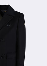 Navy Wool Coat