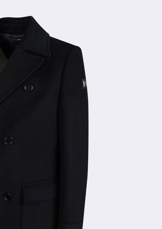 Navy Wool Coat