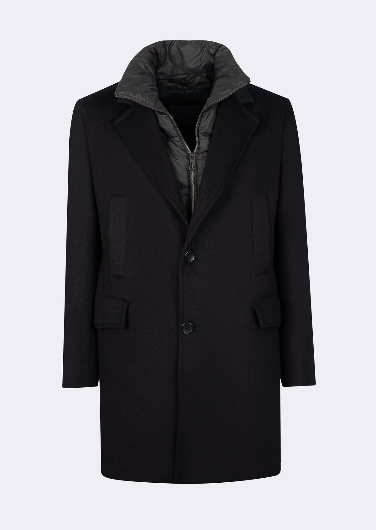 Navy Wool Coat