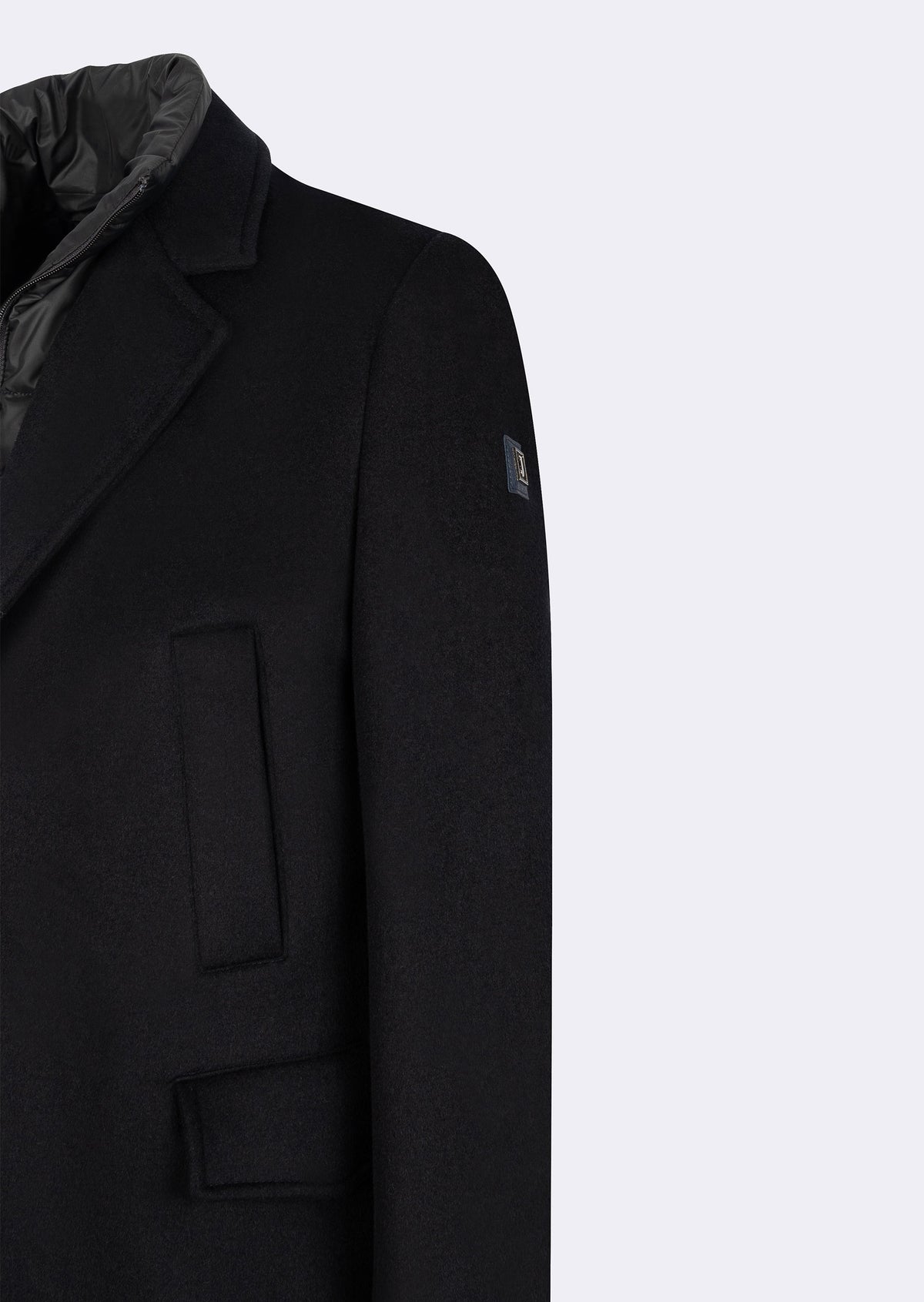 Navy Wool Coat