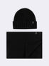 Black Scarf & Beanie Set