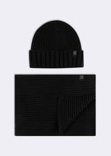 Black Scarf & Beanie Set