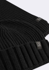 Black Scarf & Beanie Set
