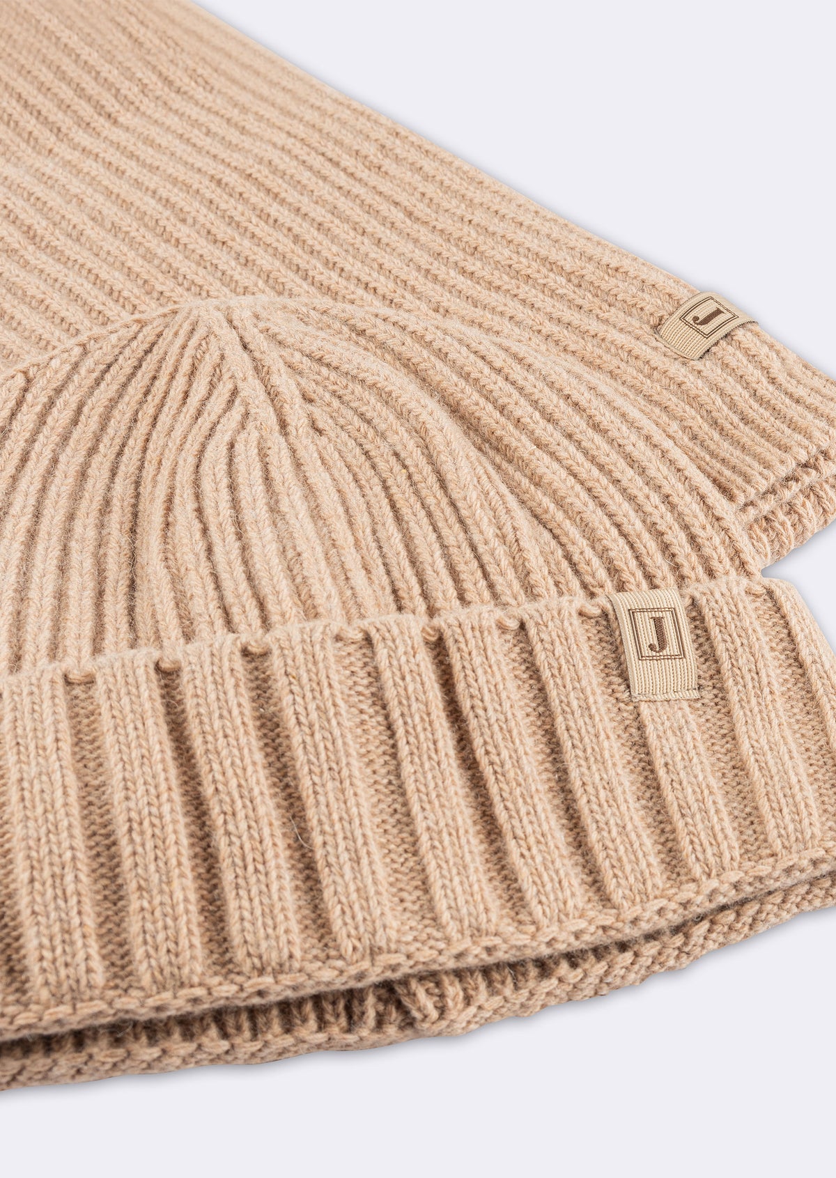 Beige Scarf & Beanie Set
