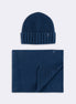 Navy Scarf & Beanie Set