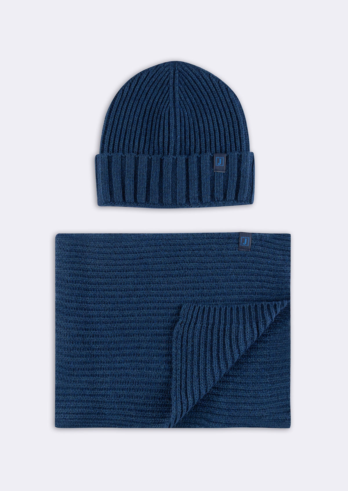 Navy Scarf & Beanie Set