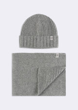 Grey Scarf & Beanie Set