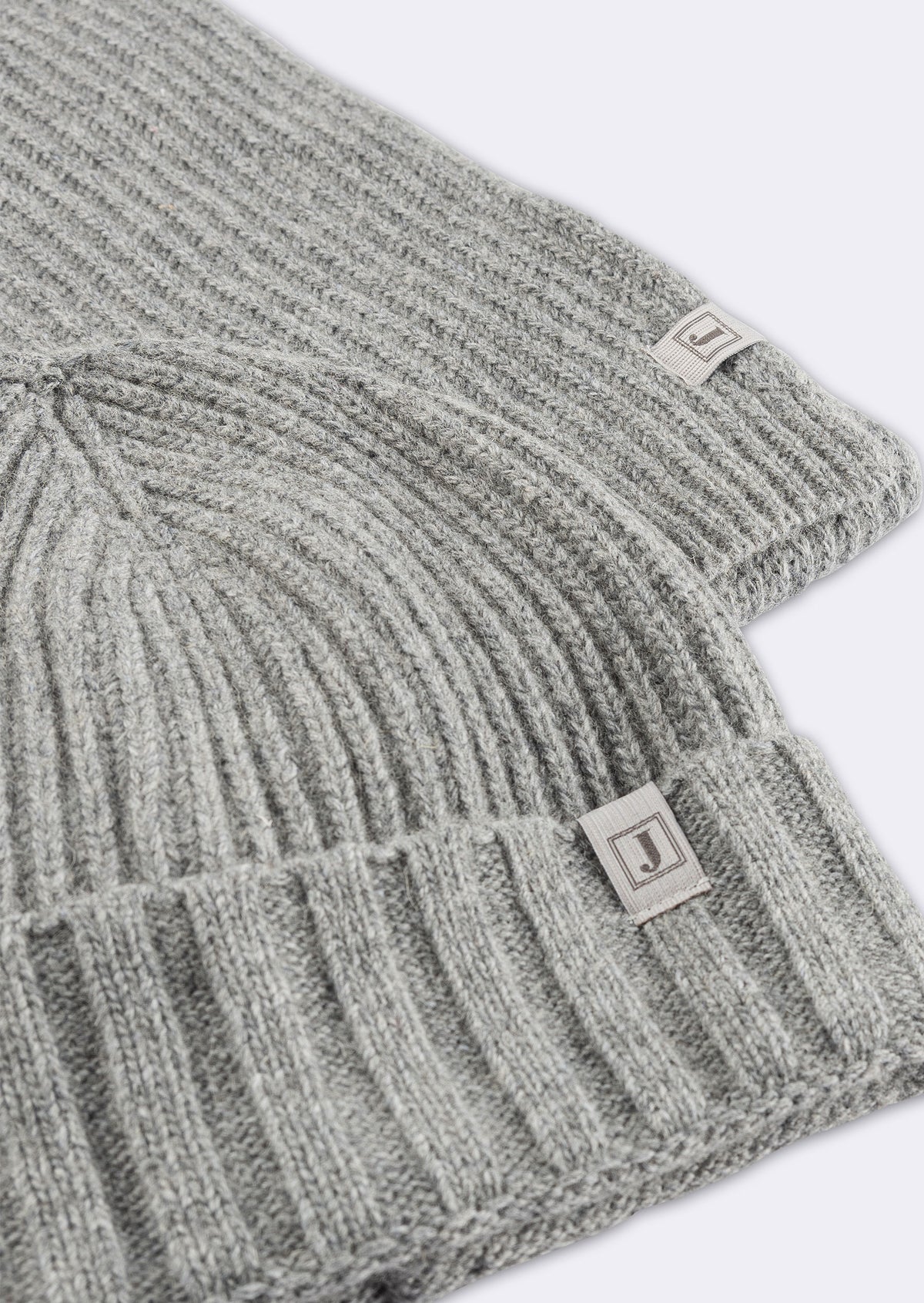Grey Scarf & Beanie Set