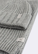 Grey Scarf & Beanie Set